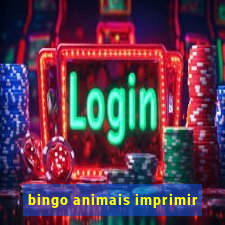 bingo animais imprimir