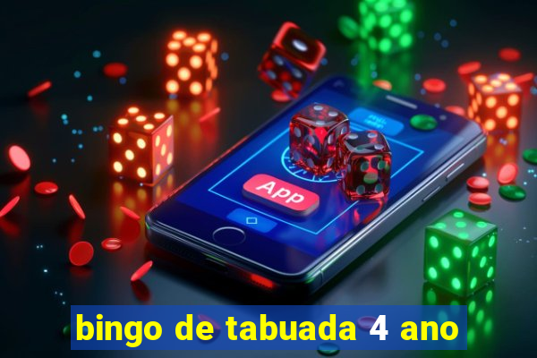 bingo de tabuada 4 ano