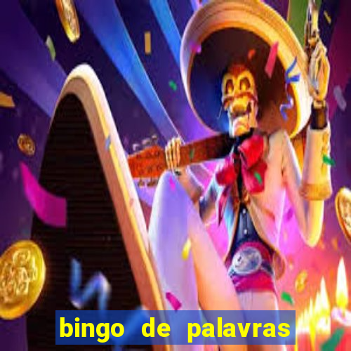 bingo de palavras 3 ano